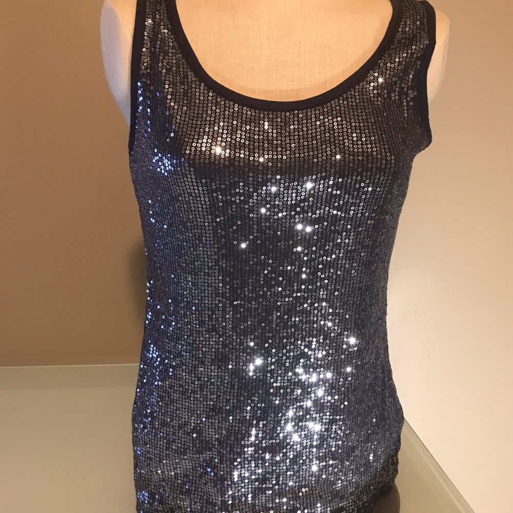 Maurices sequined tank, Dark gray, L